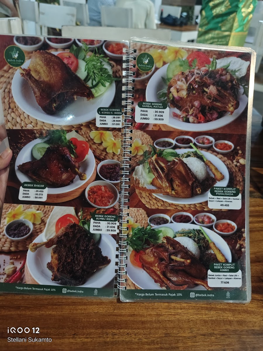Bebek Indra Photo Menu 4