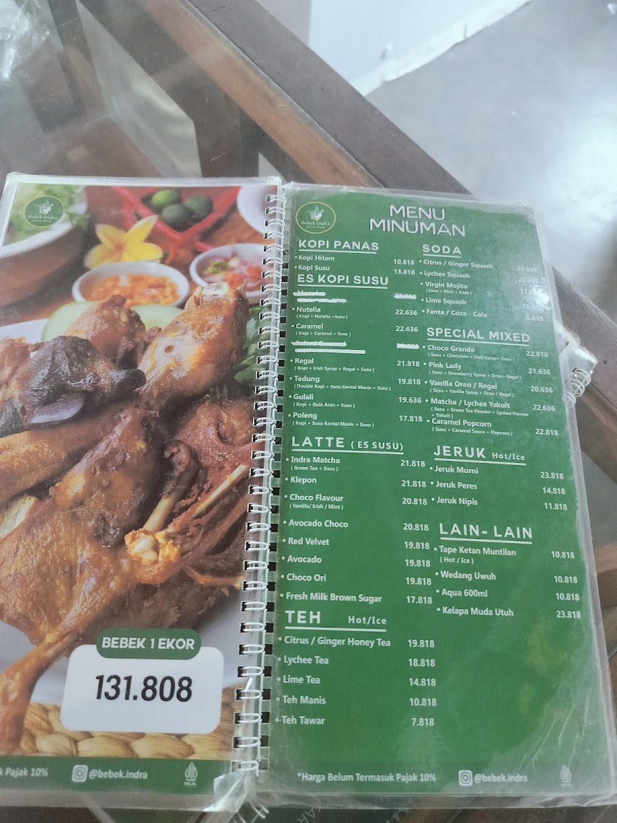 Bebek Indra Photo Menu 6