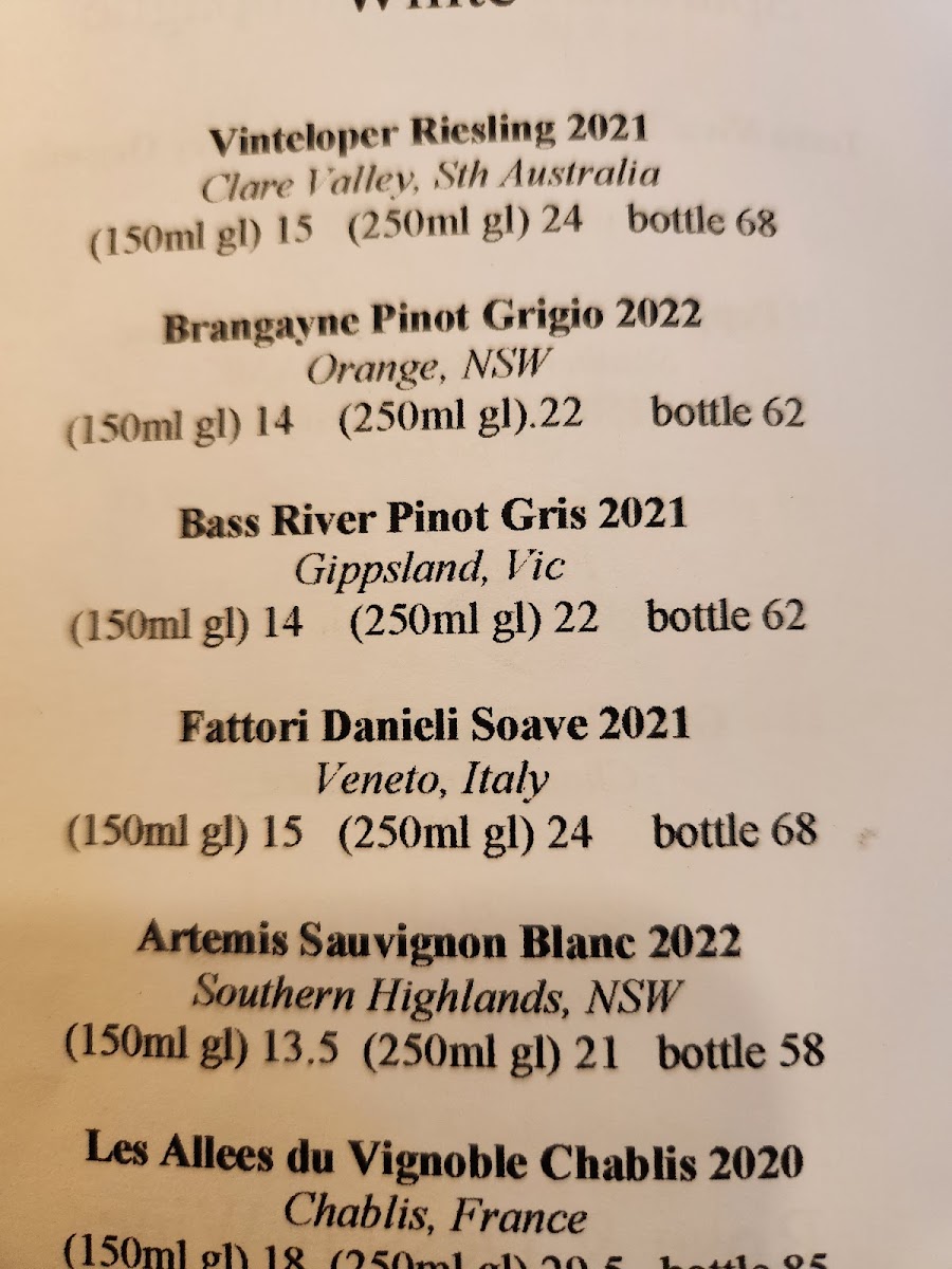 Harry’s on Green Lane Bowral Photo Menu 10