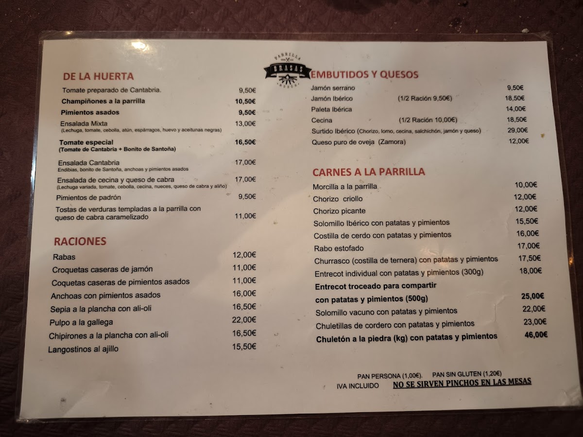 Parrilla Brasas Photo Menu 2