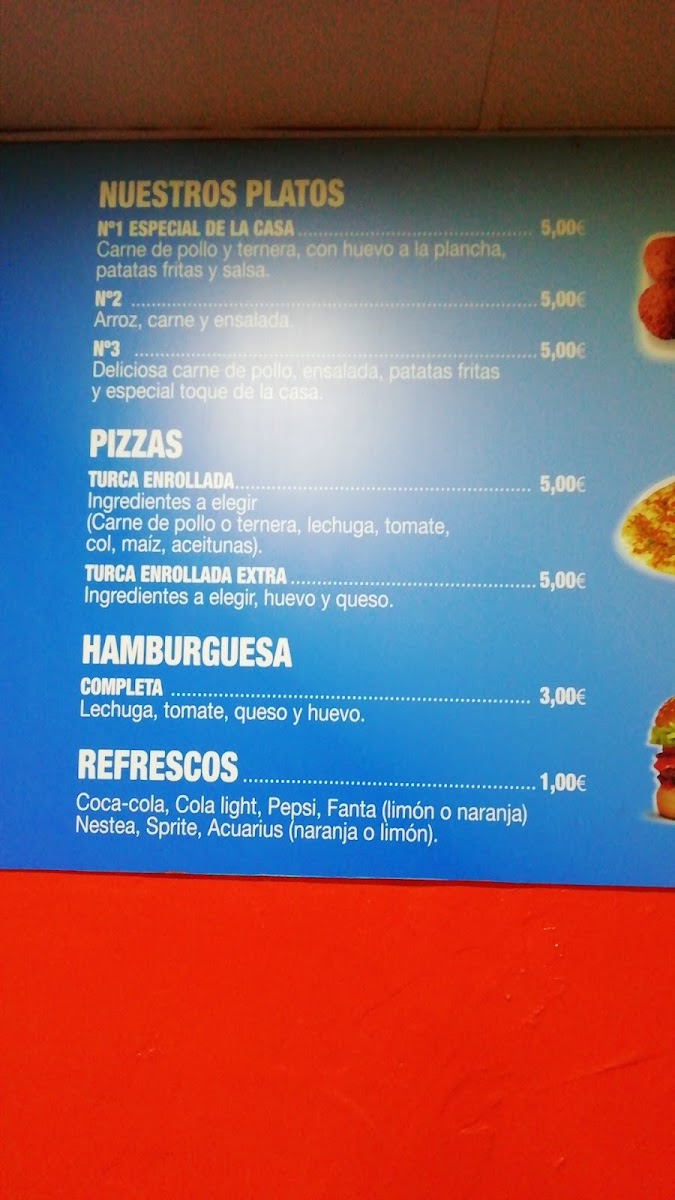 SUB HAN KEBAB ALMUÑECAR Photo Menu 2