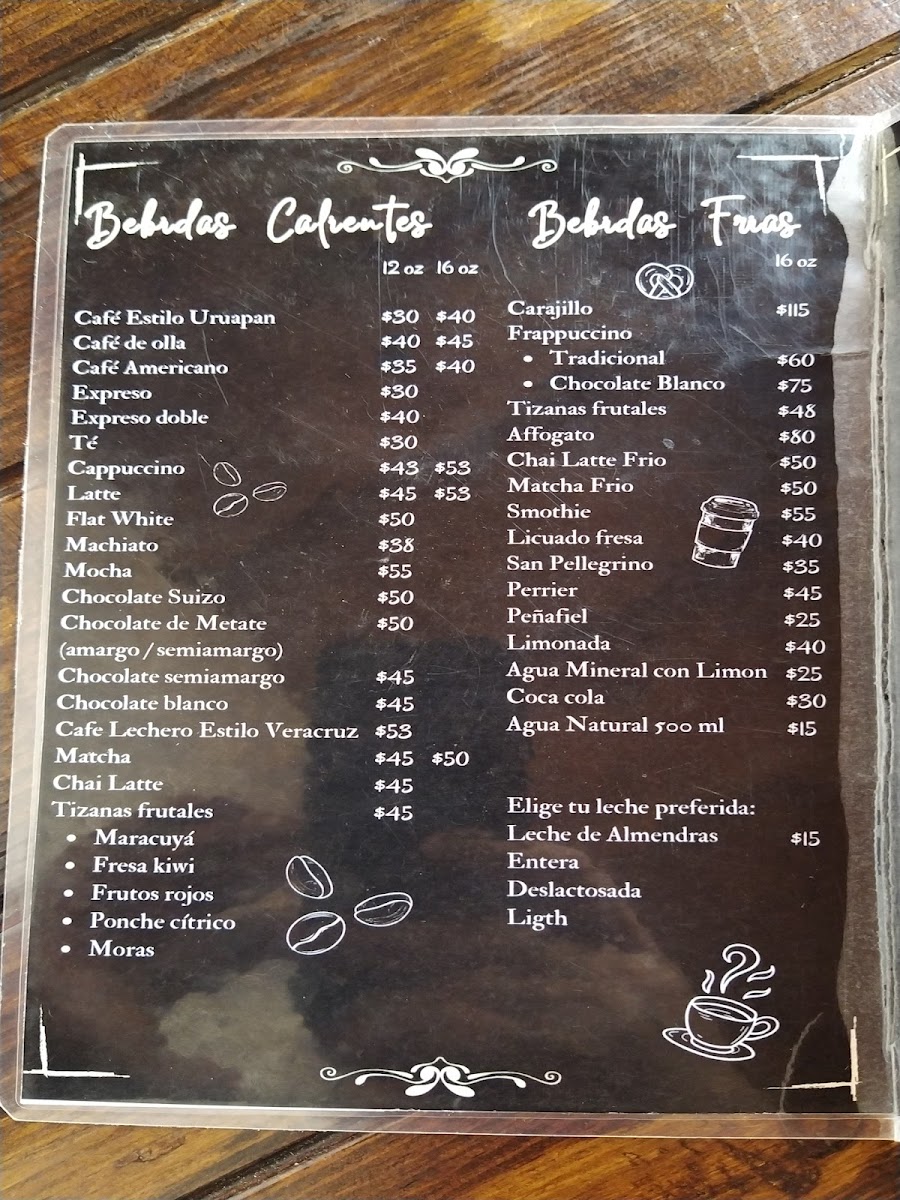 CAFÉ LA PERLA DEL CUPATITZIO Photo Menu 1