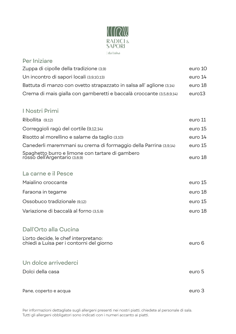 Radici & Sapori Photo Menu 2