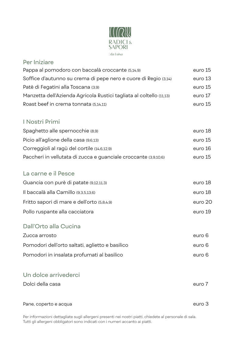 Radici & Sapori Photo Menu 5