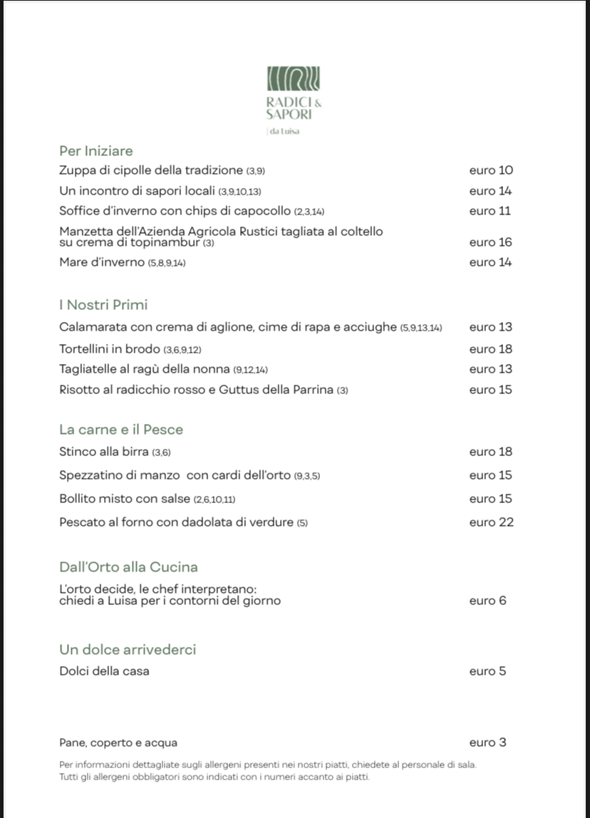 Radici & Sapori Photo Menu 6