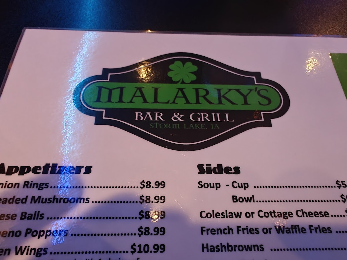 Malarky's Bar and Grill Photo Menu 5