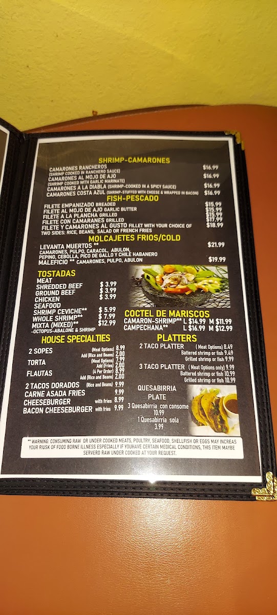 Mr. Baja Taqueria Photo Menu 6