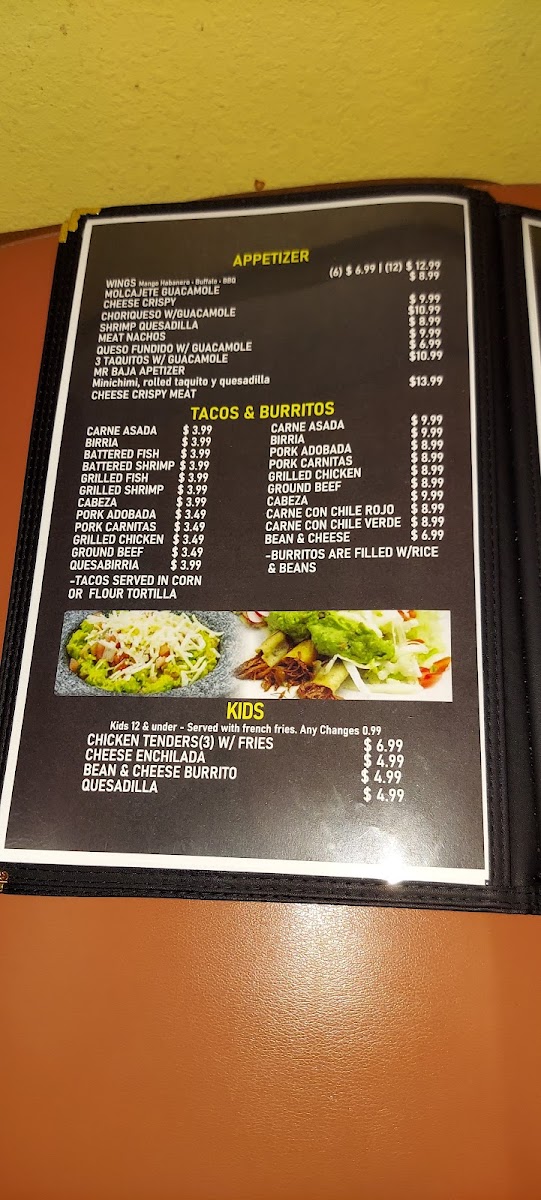 Mr. Baja Taqueria Photo Menu 7