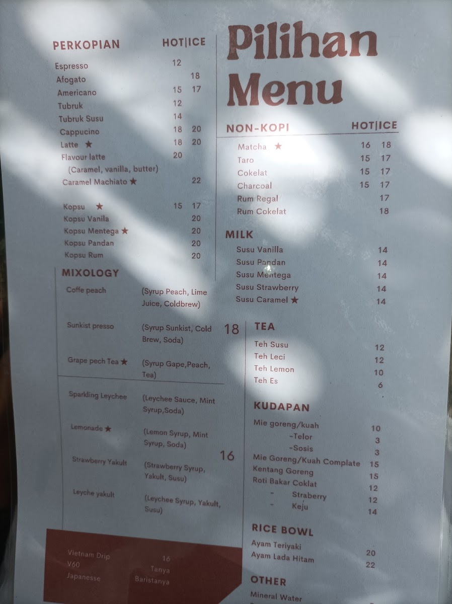 Pandang Kopi Photo Menu 3