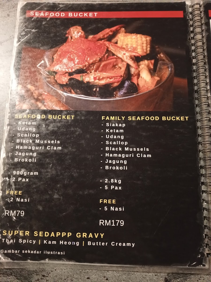 ZOMBIE Seafood Photo Menu 1