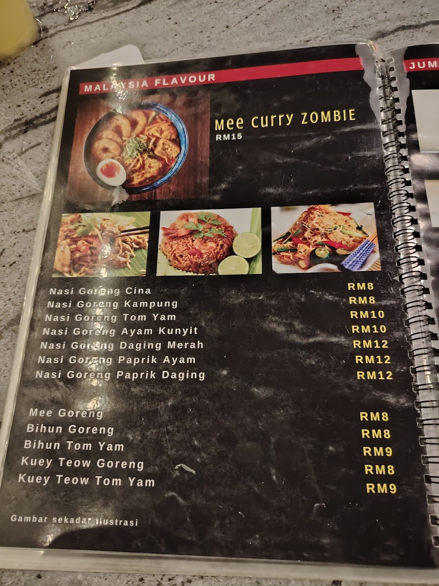 ZOMBIE Seafood Photo Menu 5