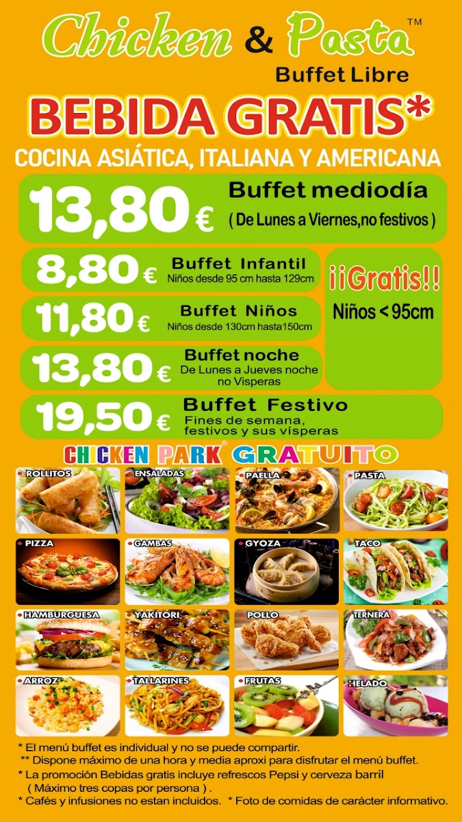 Chicken & Pasta Photo Menu 1