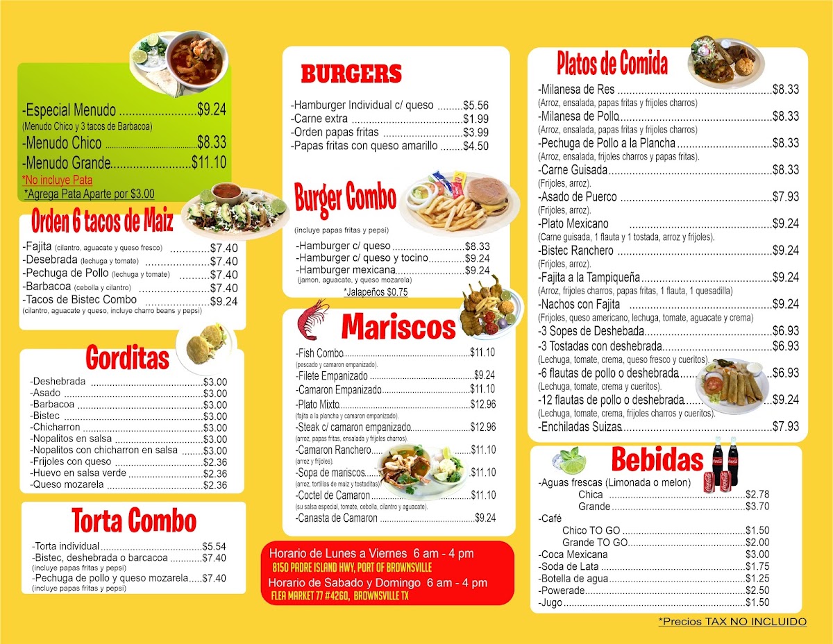Antojitos Freddy Photo Menu 1