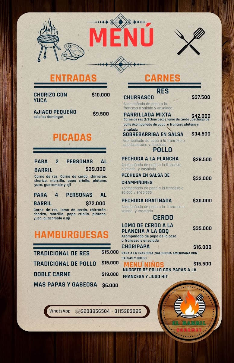 EL Barril Gourmet Photo Menu 3