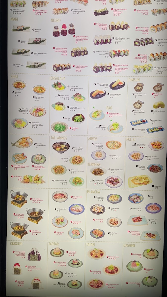 Toro Toro Sushi Valladolid Photo Menu 6