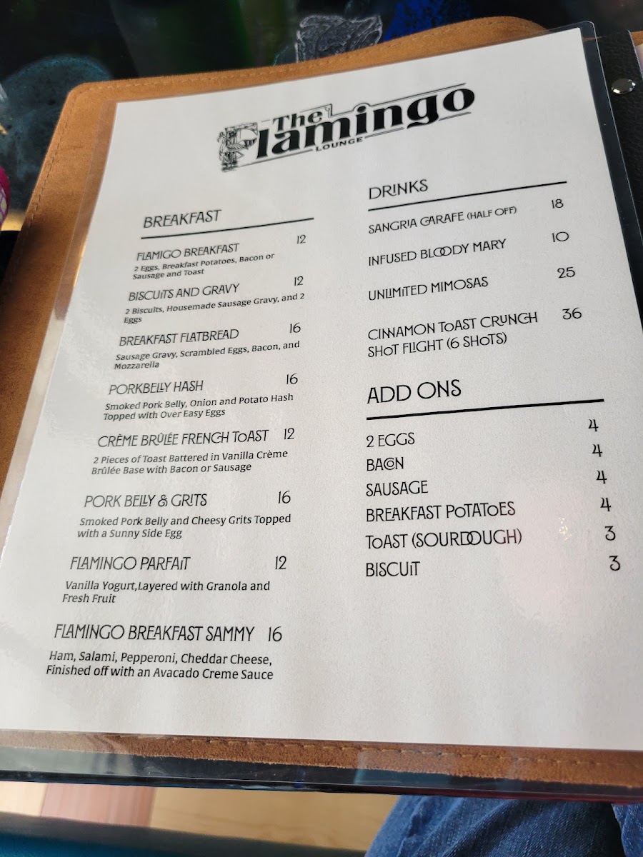 The Flamingo Lounge Photo Menu 10