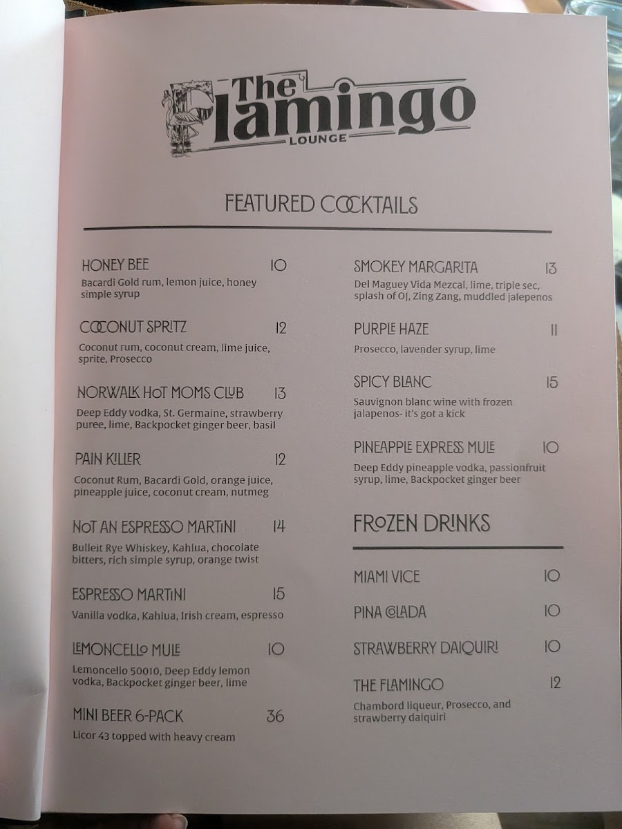 The Flamingo Lounge Photo Menu 4