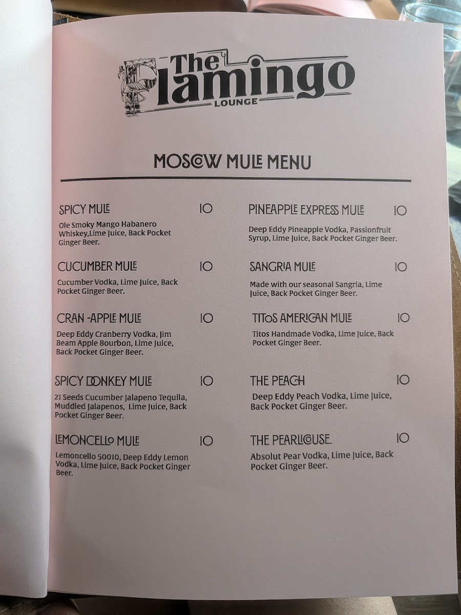 The Flamingo Lounge Photo Menu 5