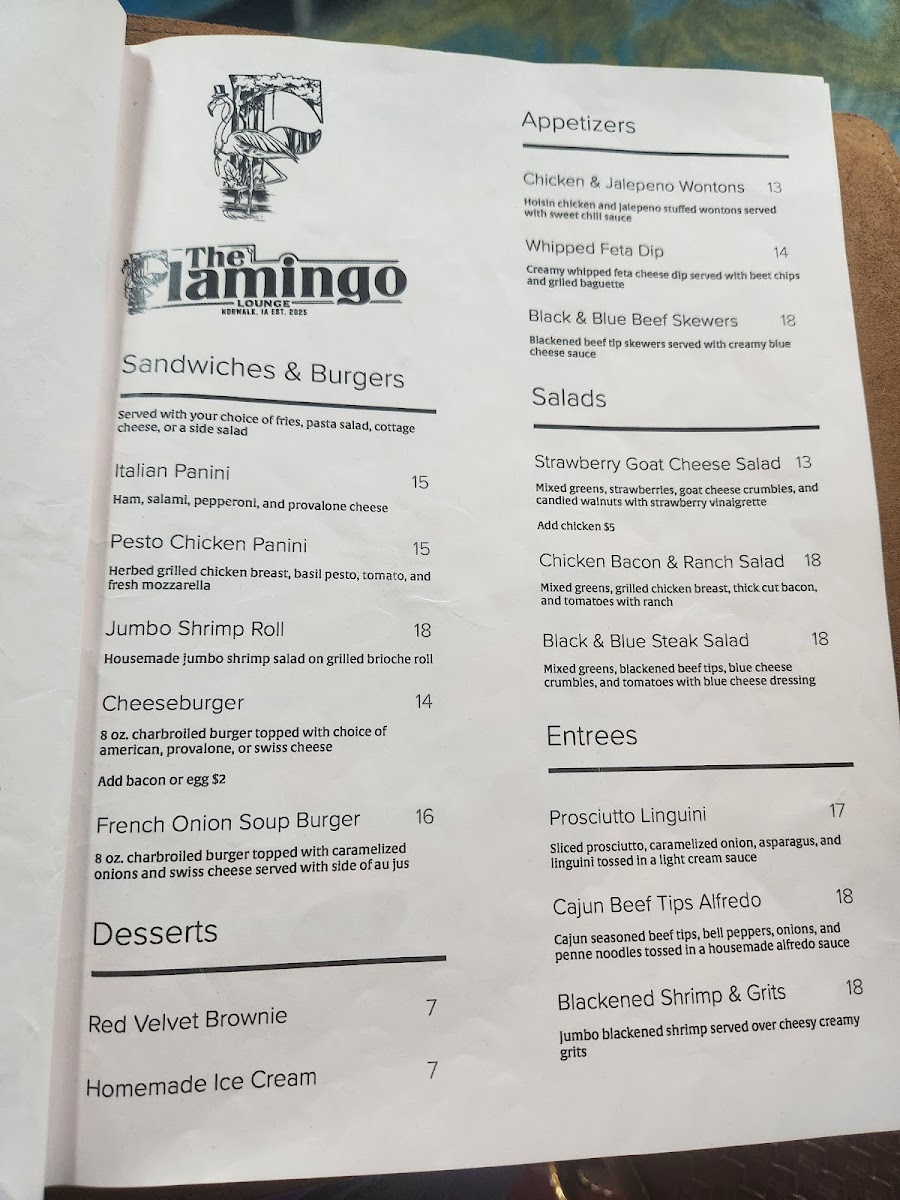 The Flamingo Lounge Photo Menu 8