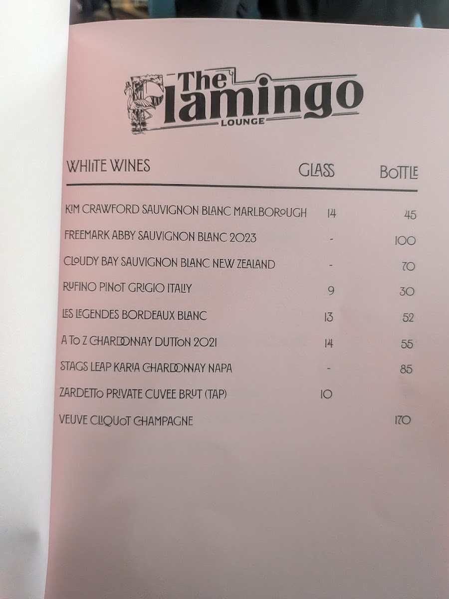 The Flamingo Lounge Photo Menu 9