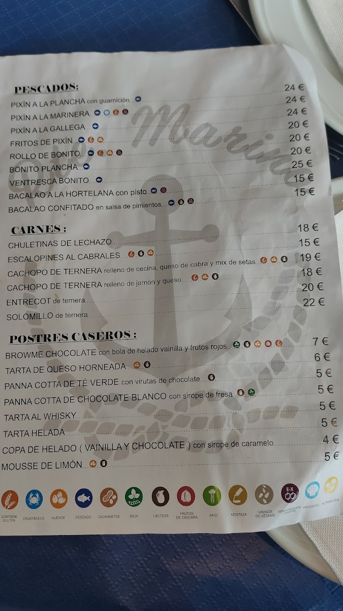 RESTAURANTE MARINO DE LUANCO Photo Menu 7