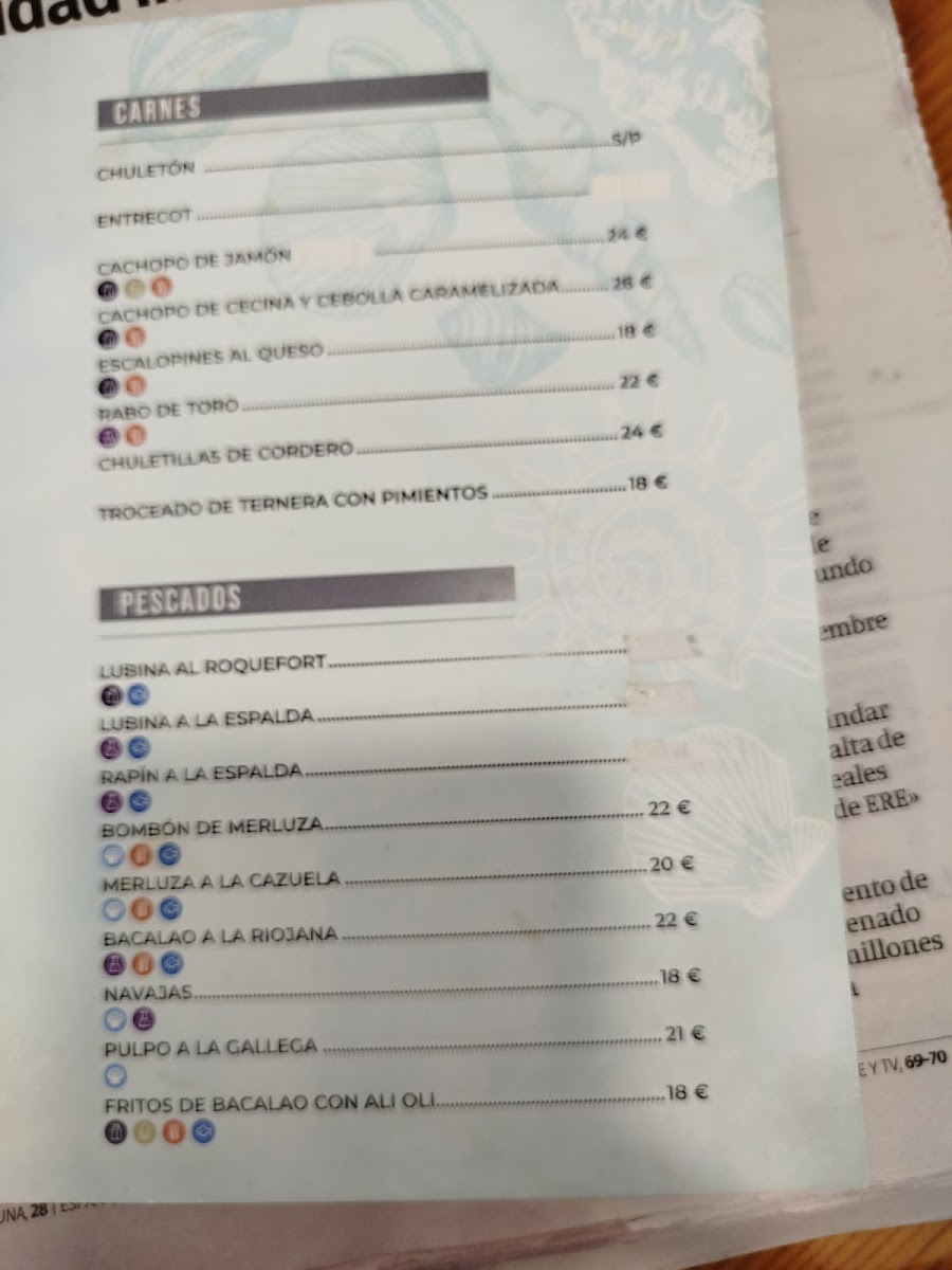 RESTAURANTE MARINO DE LUANCO Photo Menu 9