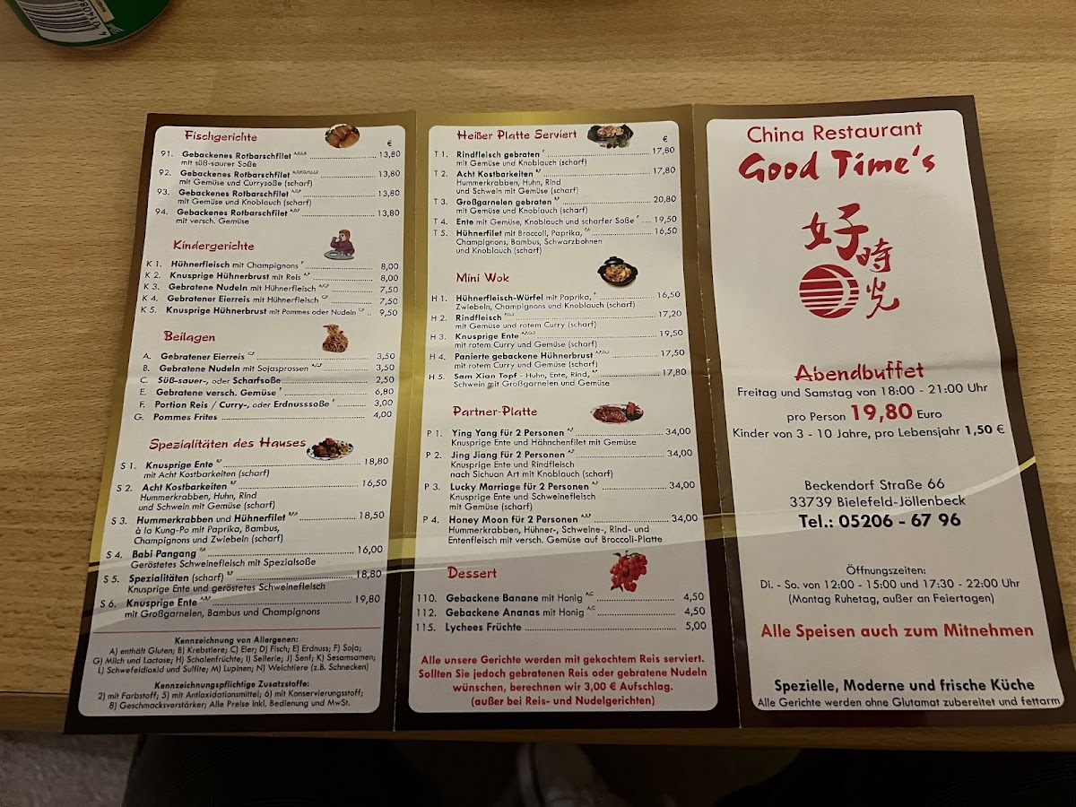 Good Time's Photo Menu 4