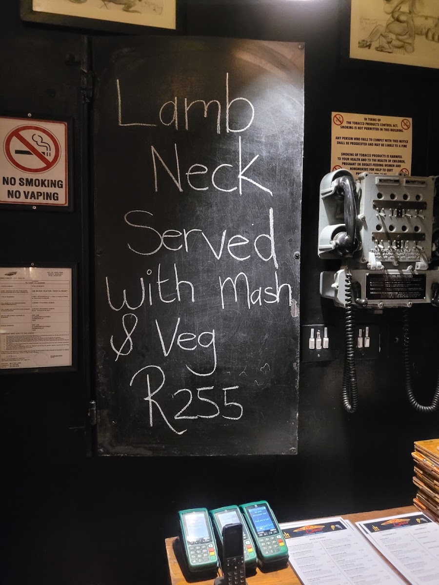 Die Boer Restaurant Durbanville Photo Menu 9