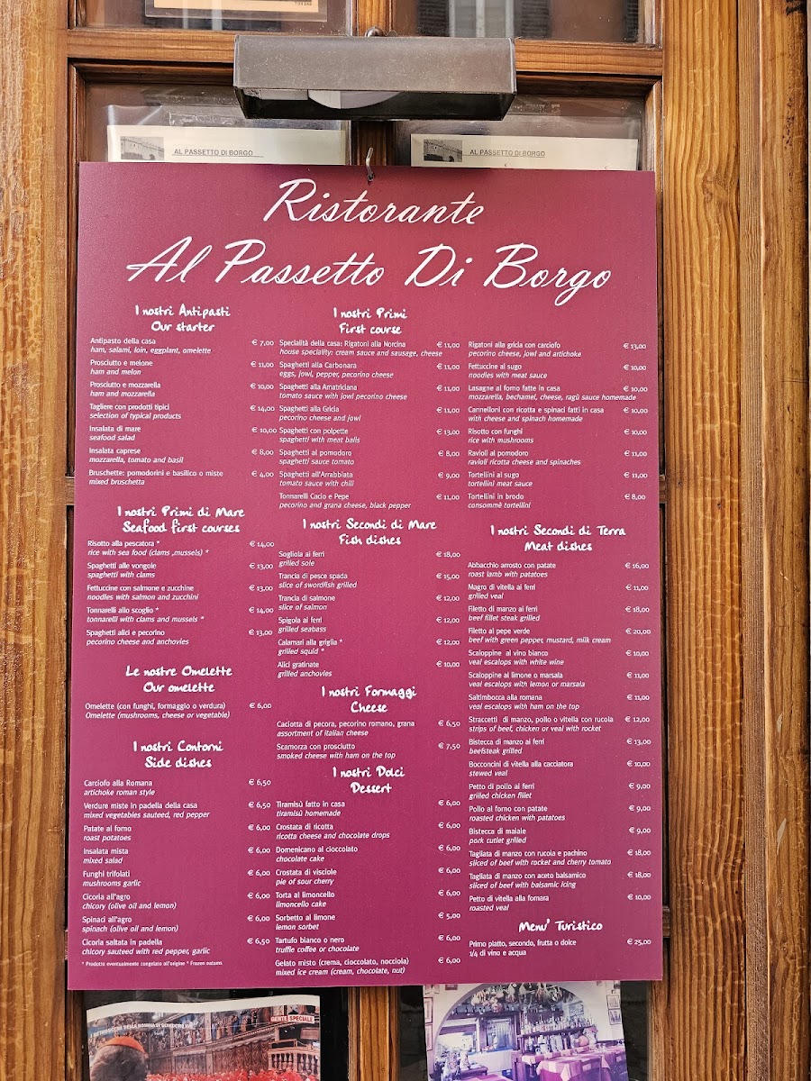 Al Passetto di Borgo Photo Menu 2