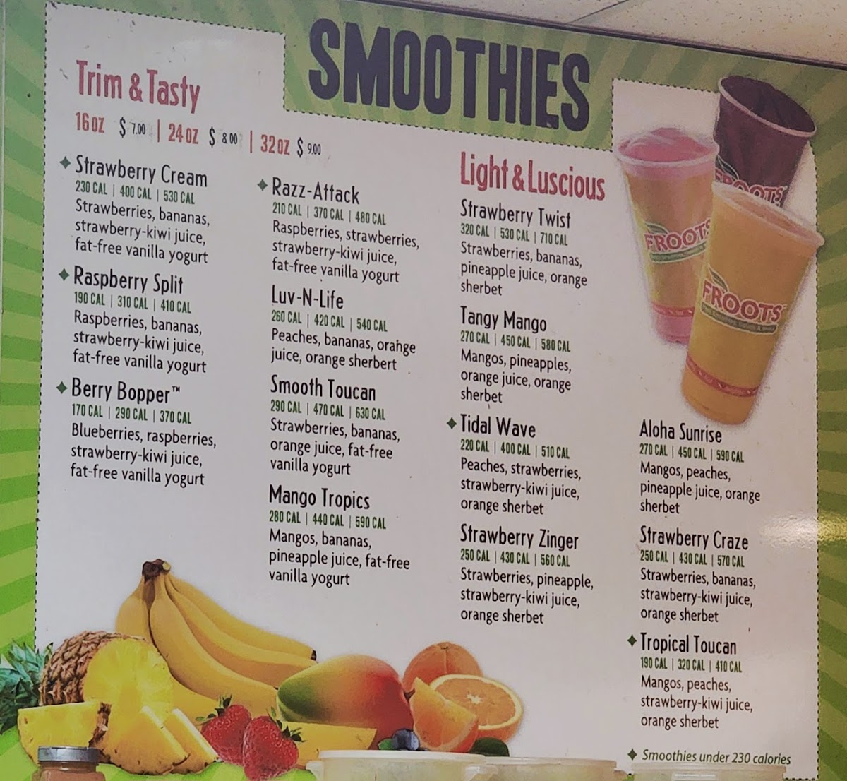 Froots Photo Menu 4