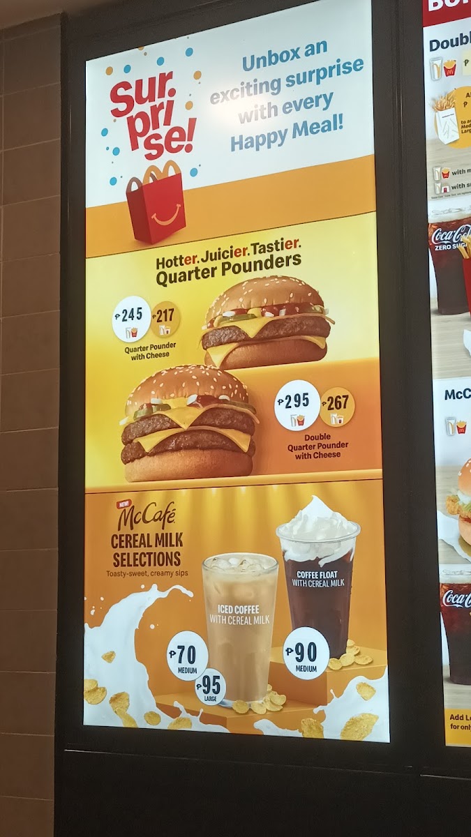 McDonald's Robinson's Galleria Photo Menu 3