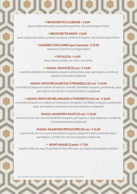 Mama Eat - Roma Vaticano Photo Menu 3