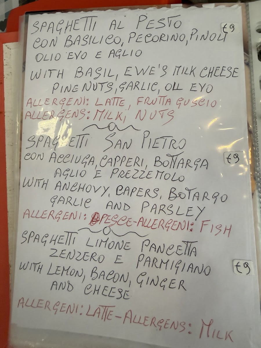 Gluten Free San Pietro Photo Menu 4