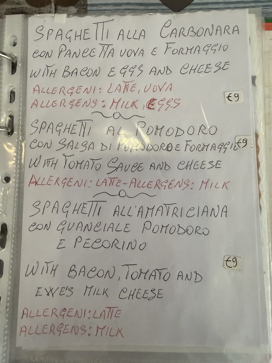 Gluten Free San Pietro Photo Menu 5