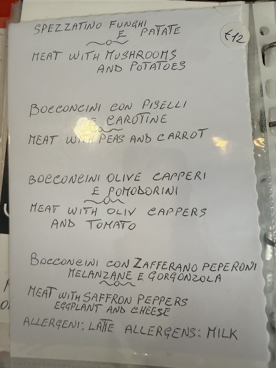 Gluten Free San Pietro Photo Menu 6
