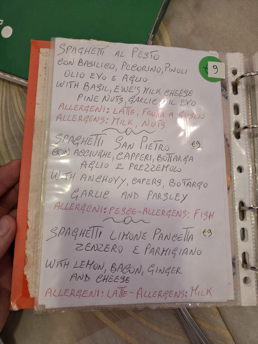 Gluten Free San Pietro Photo Menu 7