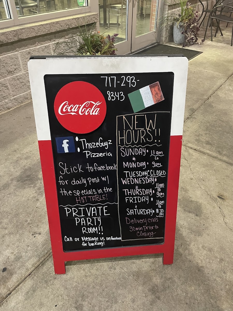 Vinny and ThozeGuyz Pizzeria Photo Menu 1