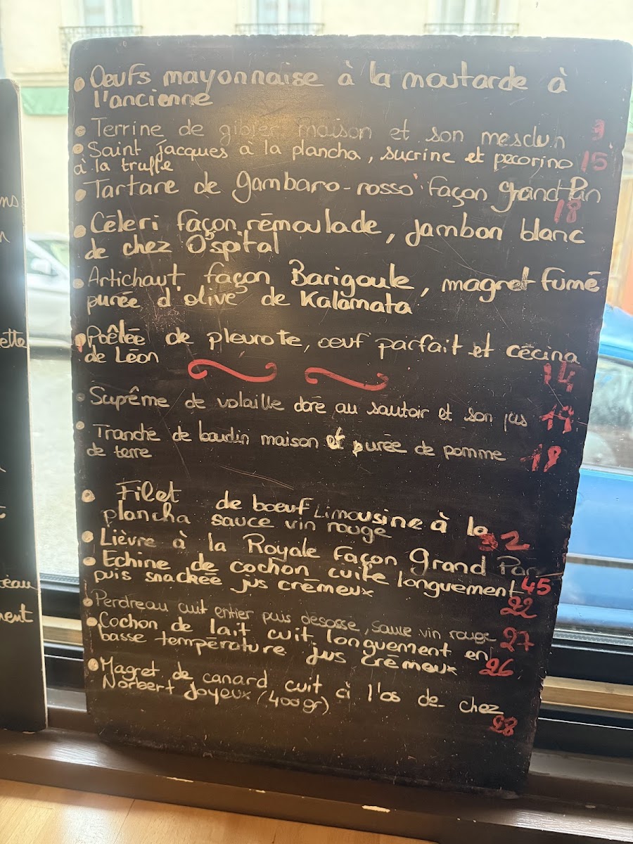 Le Grand Pan Photo Menu 3