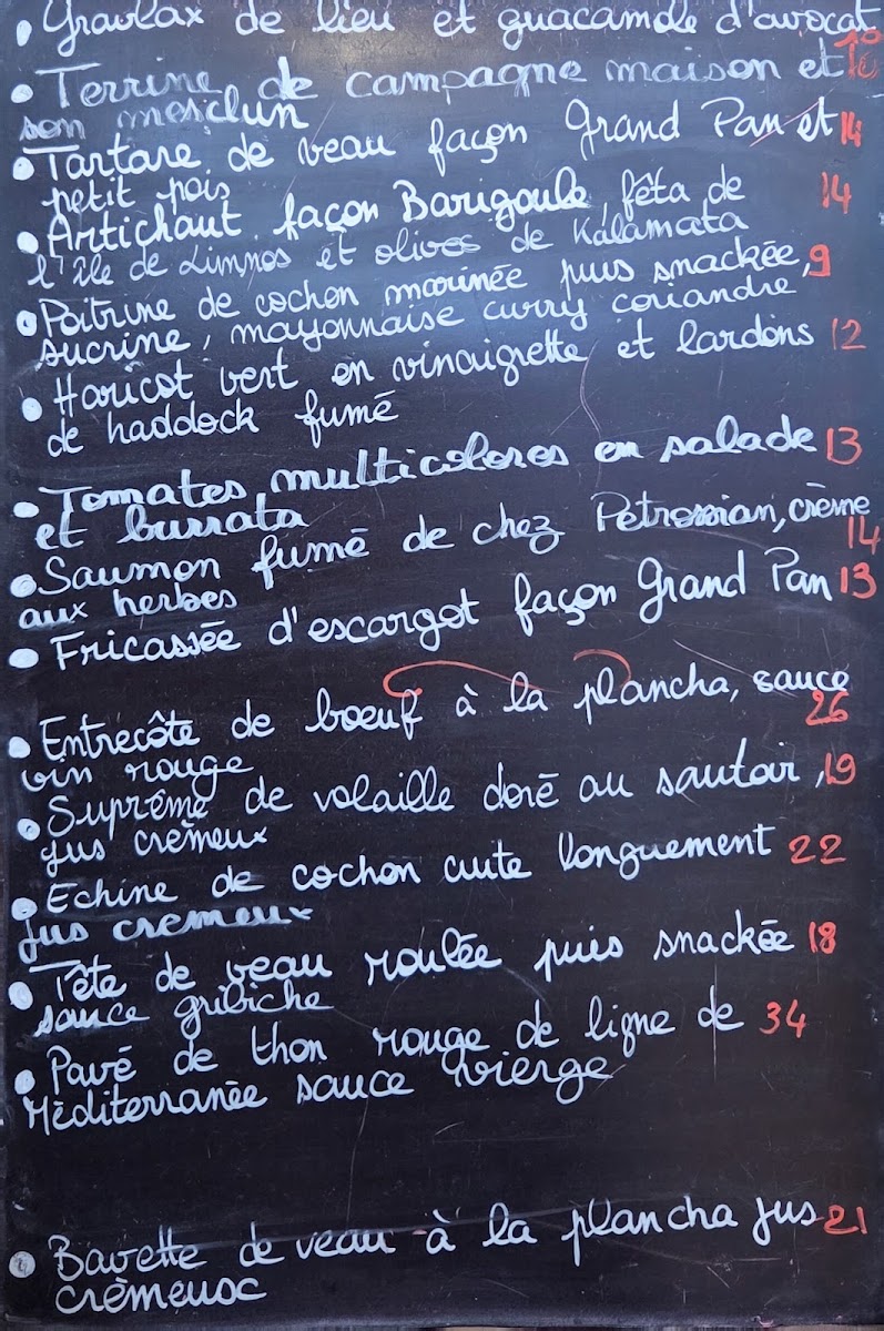 Le Grand Pan Photo Menu 7