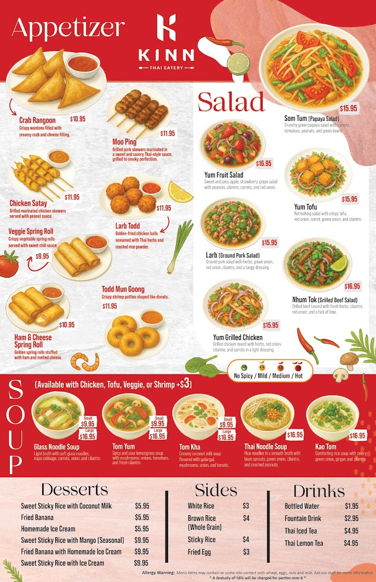 KINN Thai Eatery Photo Menu 3