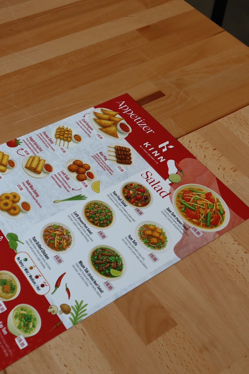 KINN Thai Eatery Photo Menu 4