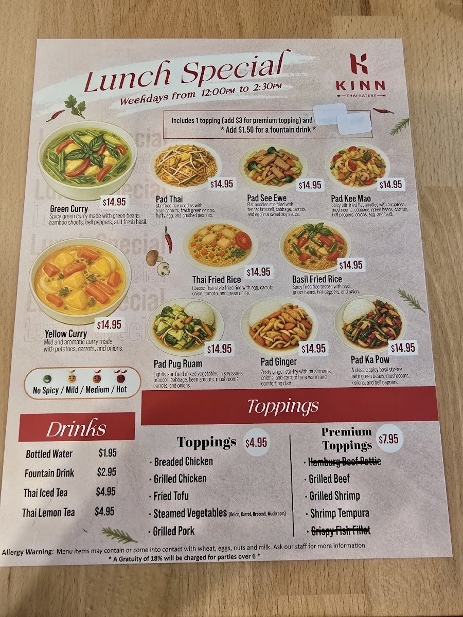 KINN Thai Eatery Photo Menu 5