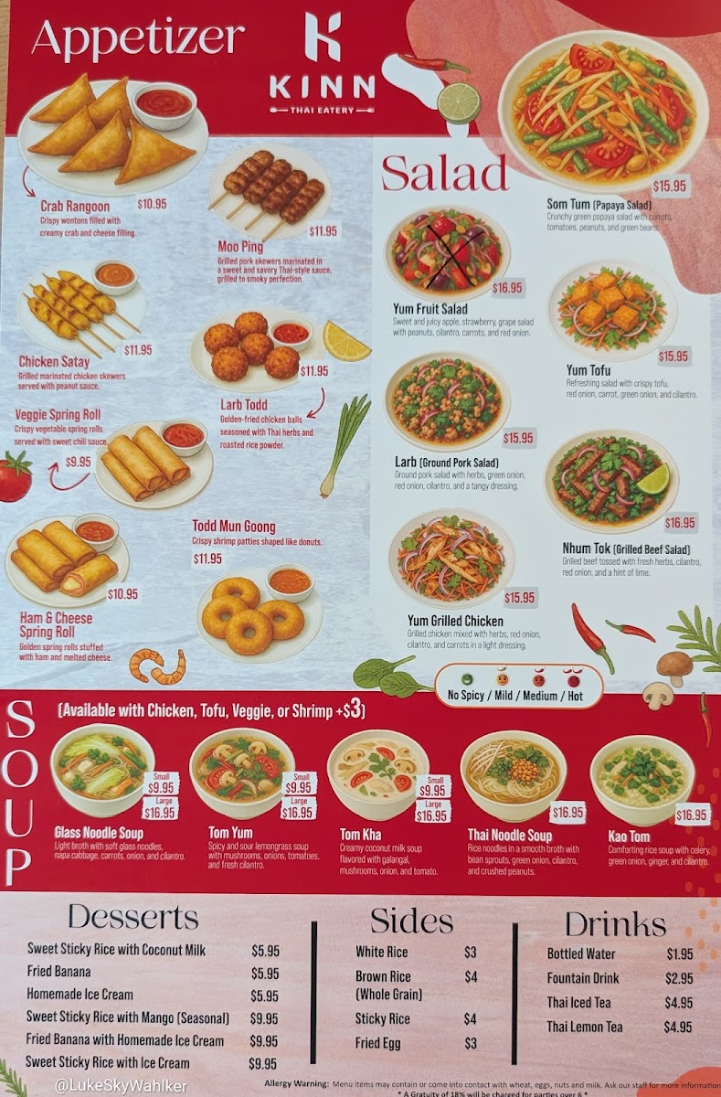 KINN Thai Eatery Photo Menu 9