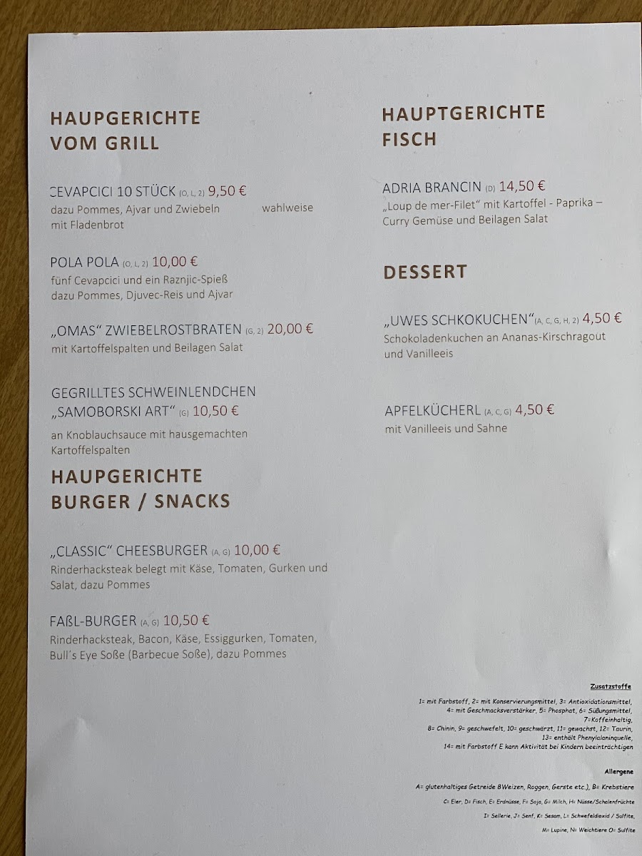 Restaurant Zum neuen Faßl Photo Menu 6