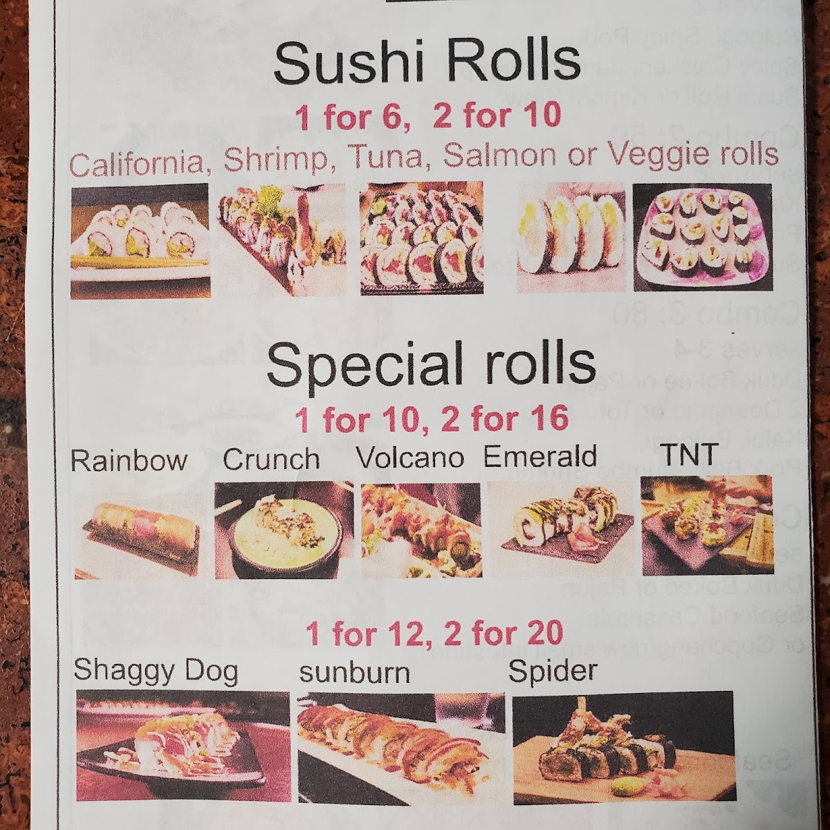 Dasiwa Lunch Express Photo Menu 1