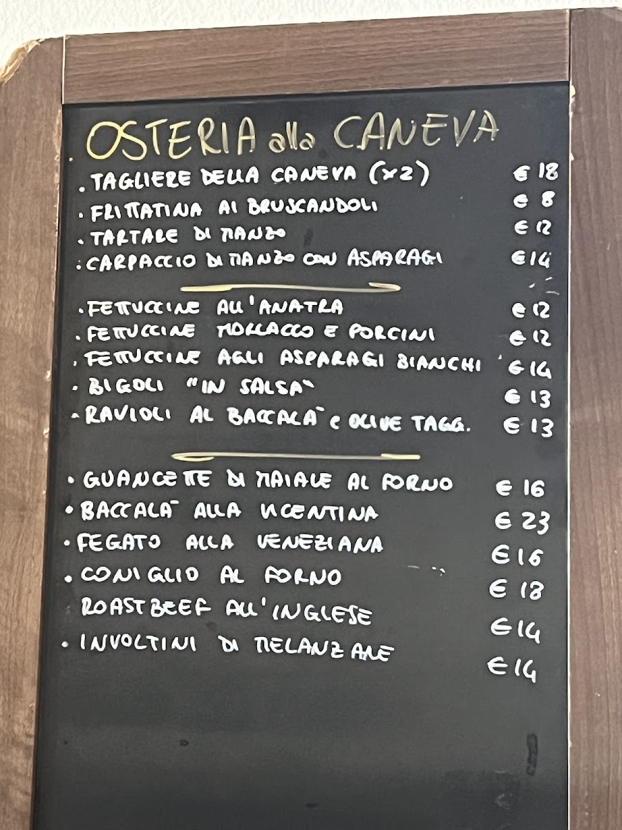 Osteria Alla Caneva Photo Menu 2