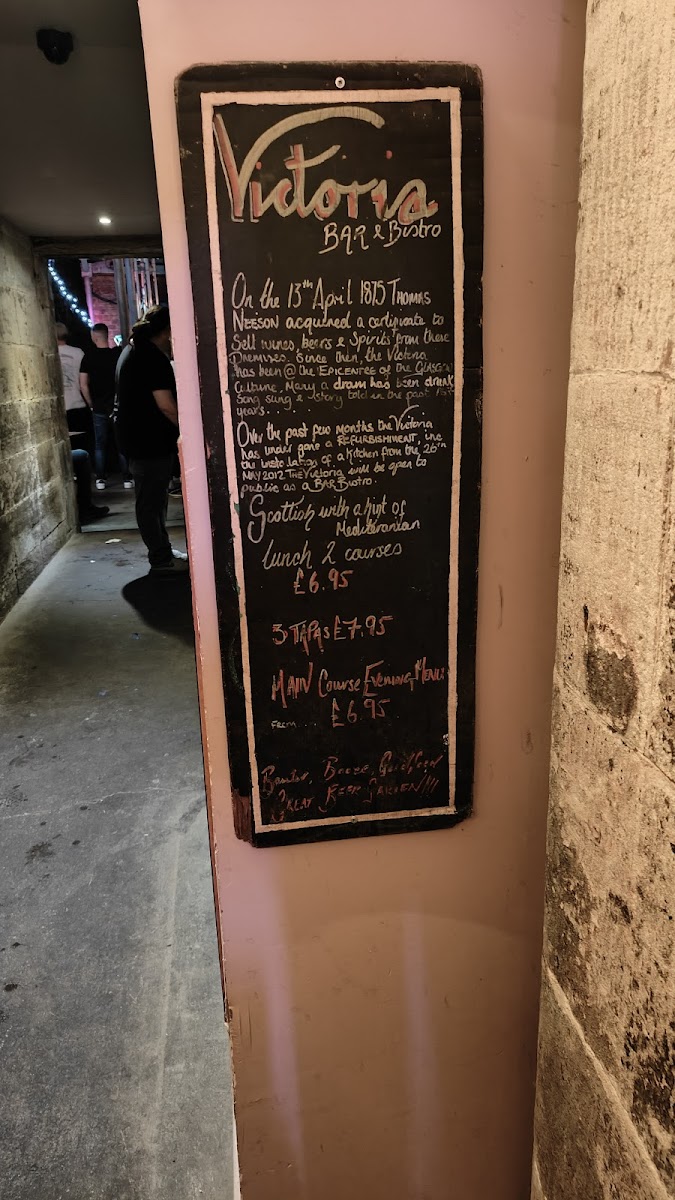 Clutha & Victoria Bar Photo Menu 2