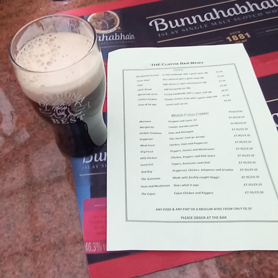 Clutha & Victoria Bar Photo Menu 3