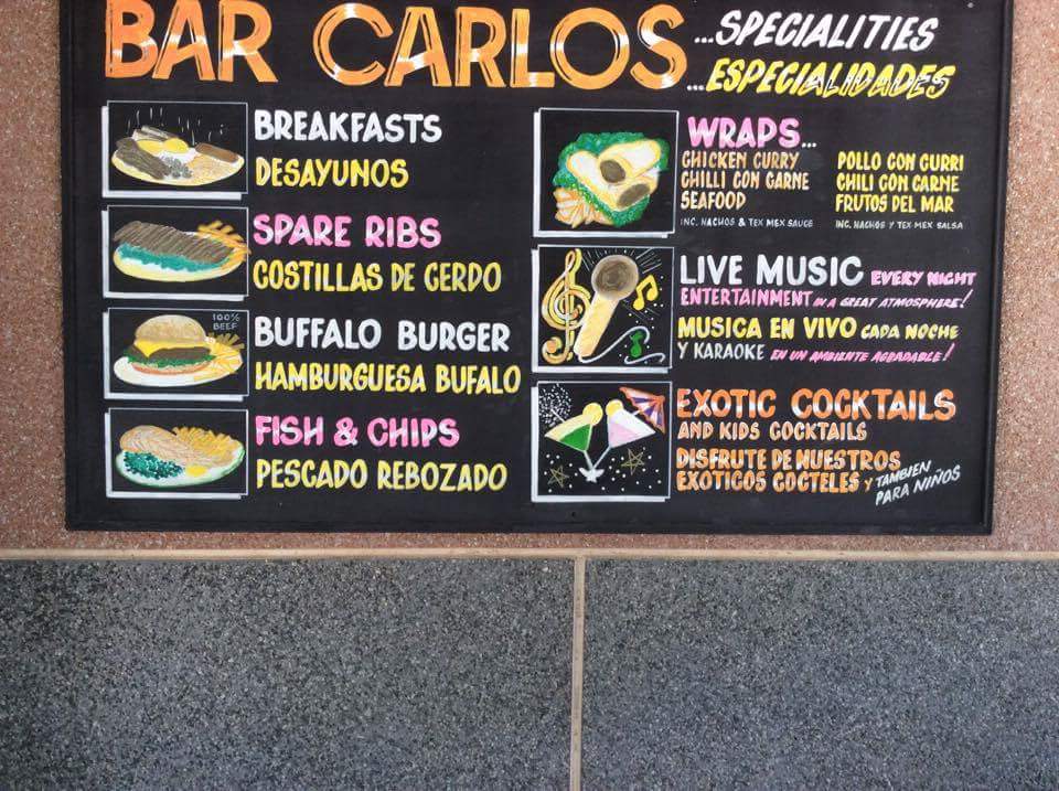 BAR CARLOS Photo Menu 10