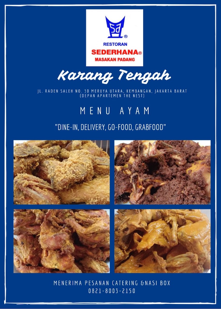 Sederhana Restaurant Photo Menu 1